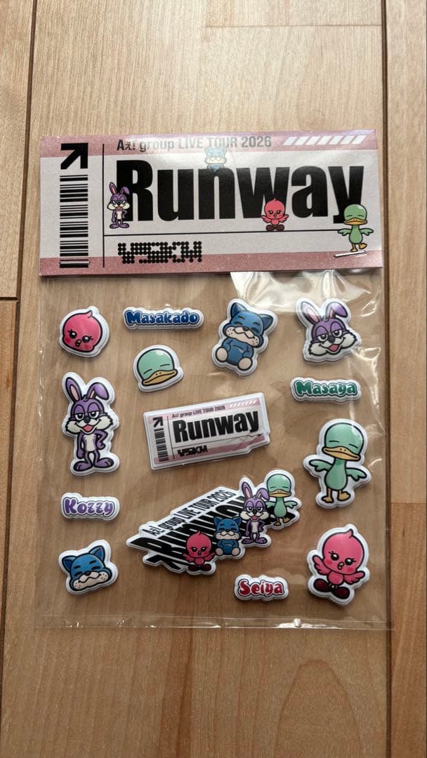Aぇ! group Runway ペンライト ぷくぷくシール