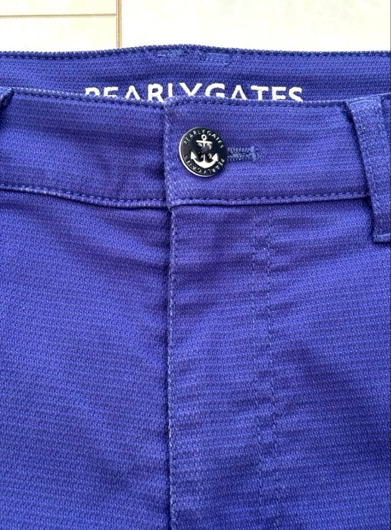 美品　PEARLY GATES ゴルフハーフパンツ　3 マリン　ブルー