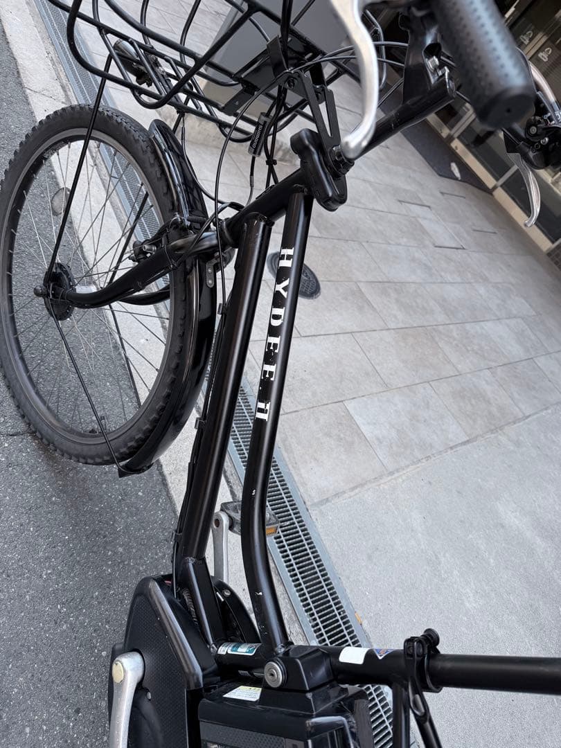大阪府　ブリヂストン　HYDEE II 電動アシスト自転車 ブラック