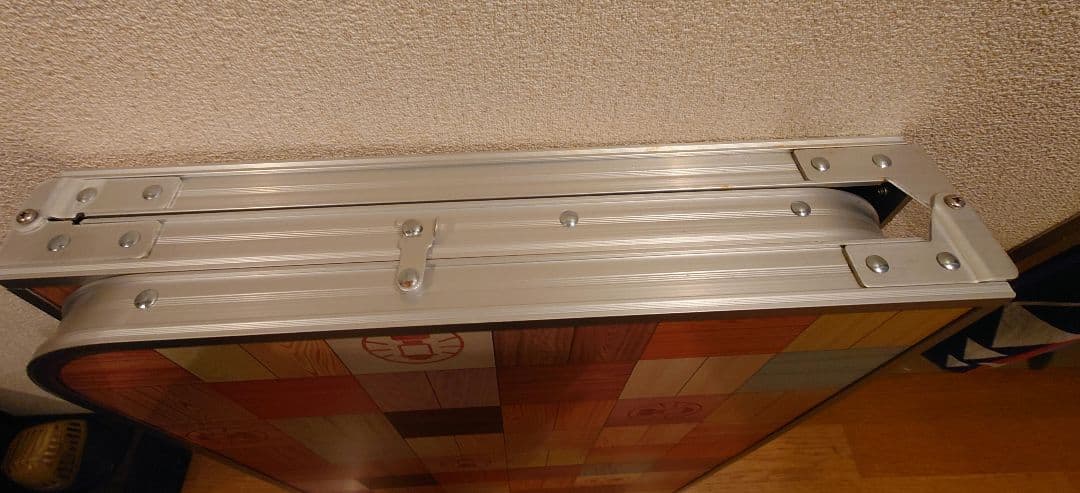 Coleman ナチュラルモザイクリビングテーブル 140cm 3つ折り収納