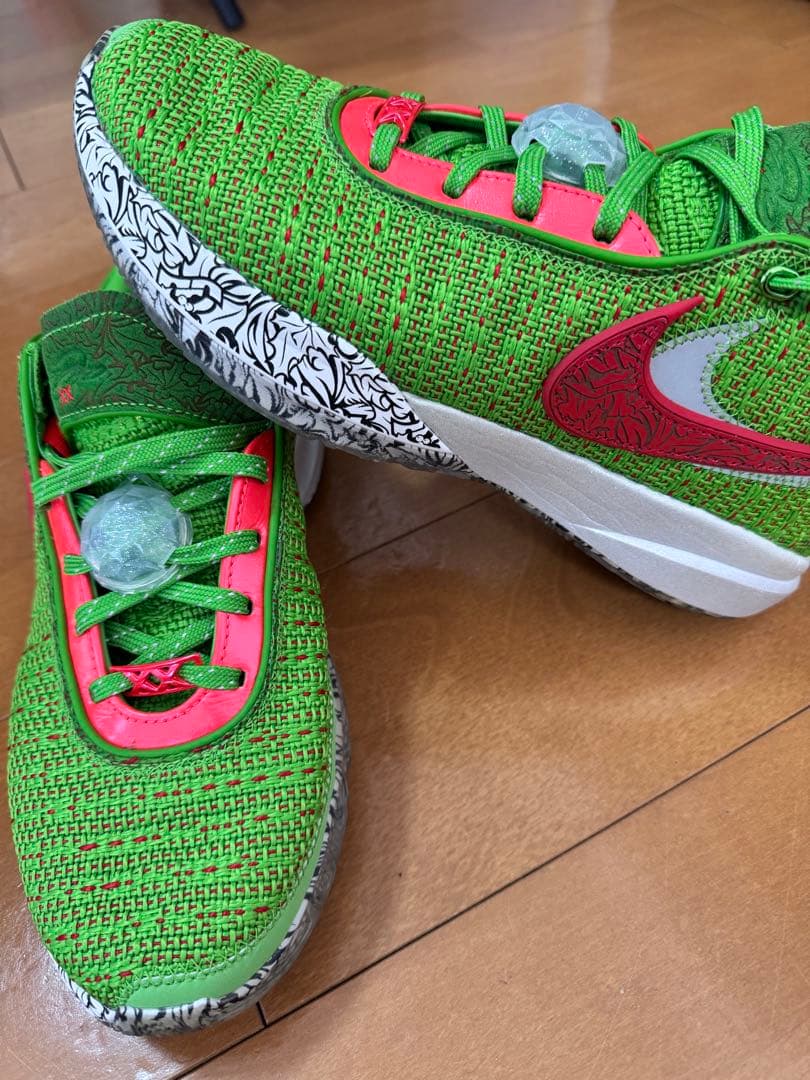 Nike バスケットシューズ グリーン/レッド
