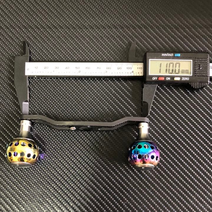 ベイトリール用カーボンハンドル パワーハンドルノブ セット
