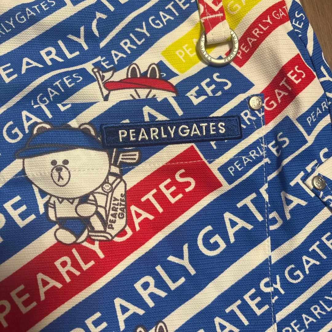 PEARLY GATES ロゴプリントスカート