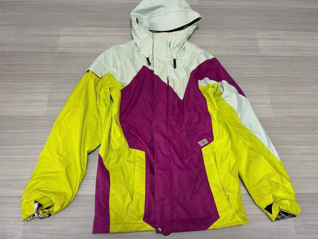 Volcom スノーボードウェア　上下セット　黄色　青紫　メンズ