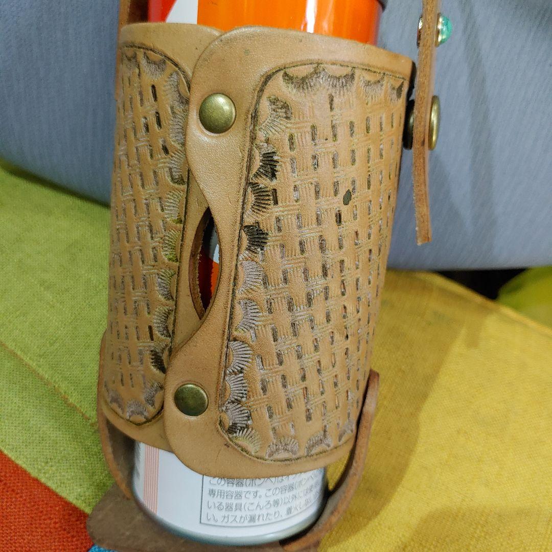 カセットガスホルダー　極厚牛革