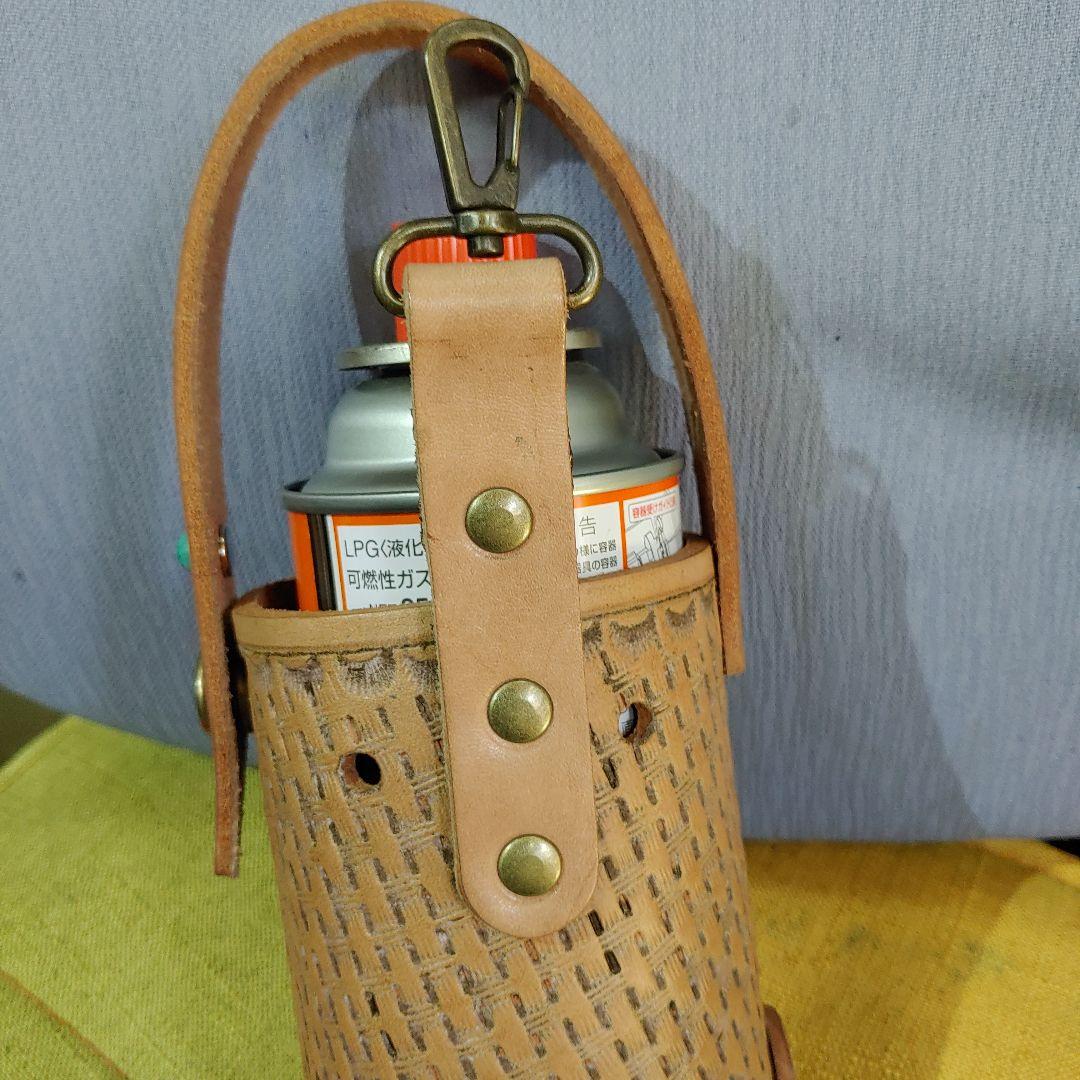 カセットガスホルダー　極厚牛革