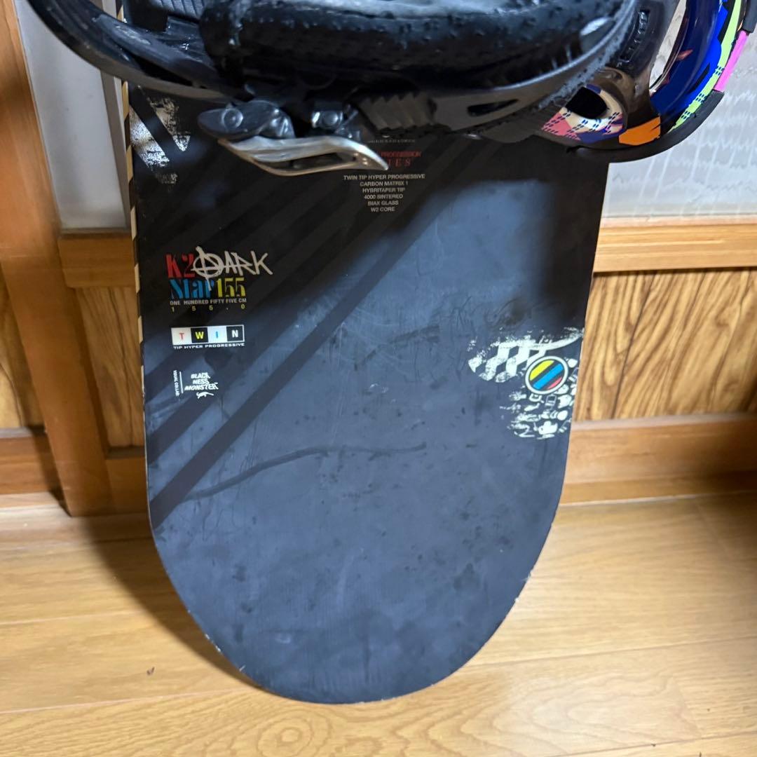 【美品】板 K2 Darkstar 155cm ビンディング FLUX