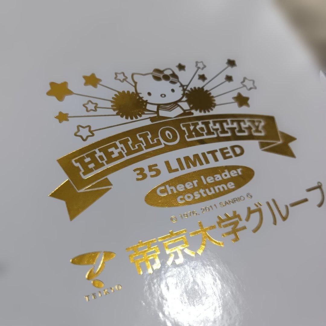 新品SANRIOキティぬいぐるみ　帝京大学グループ35限定チアガール箱付きレア