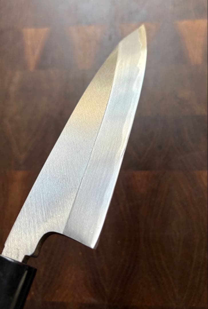 堺打刃物　舟行　出刃　霞150mm 5寸　包丁　白鋼　和包丁　釣り　未使用　水牛