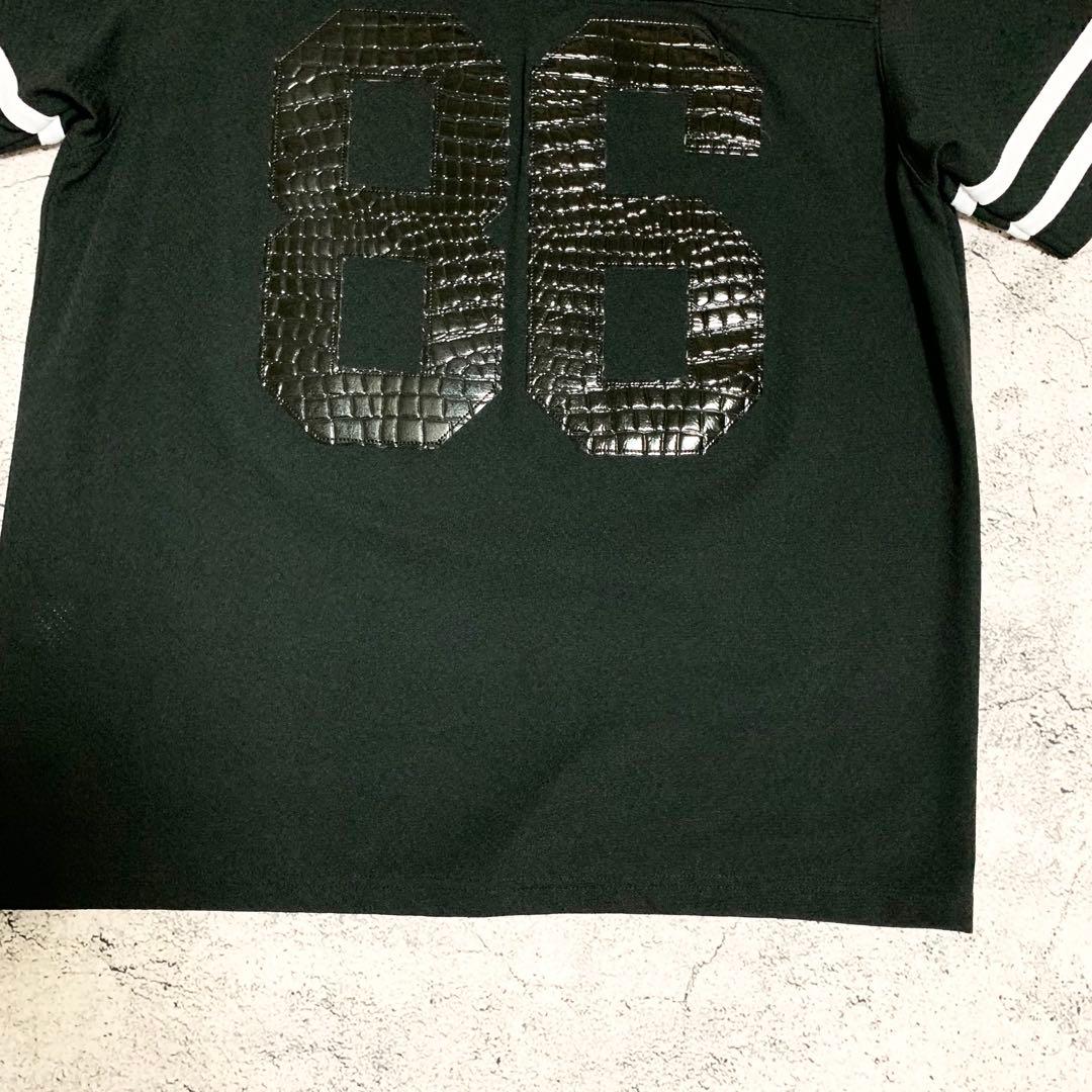 Supreme メッシュTシャツ　フットボールジャージ　 クロコ型押　半袖　美品