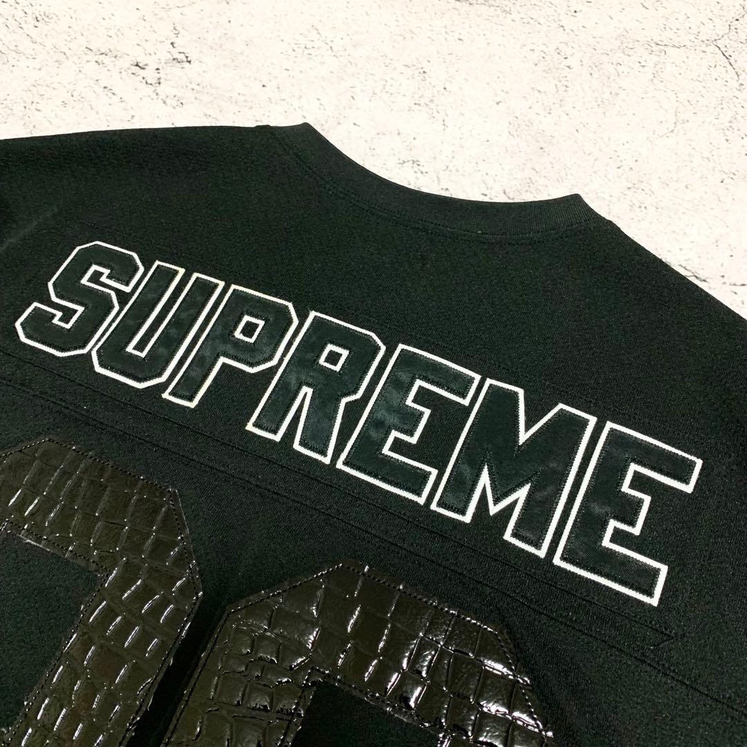 Supreme メッシュTシャツ　フットボールジャージ　 クロコ型押　半袖　美品