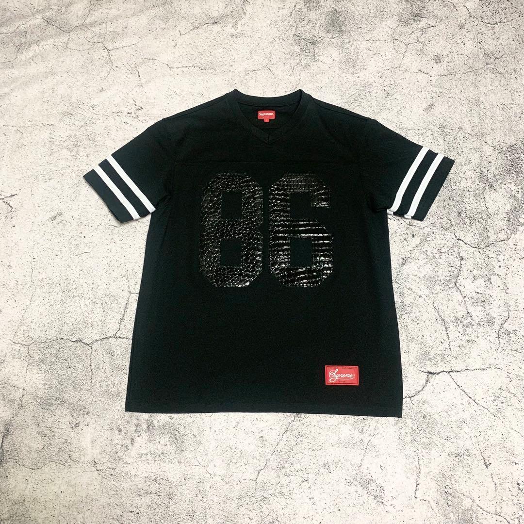 Supreme メッシュTシャツ　フットボールジャージ　 クロコ型押　半袖　美品