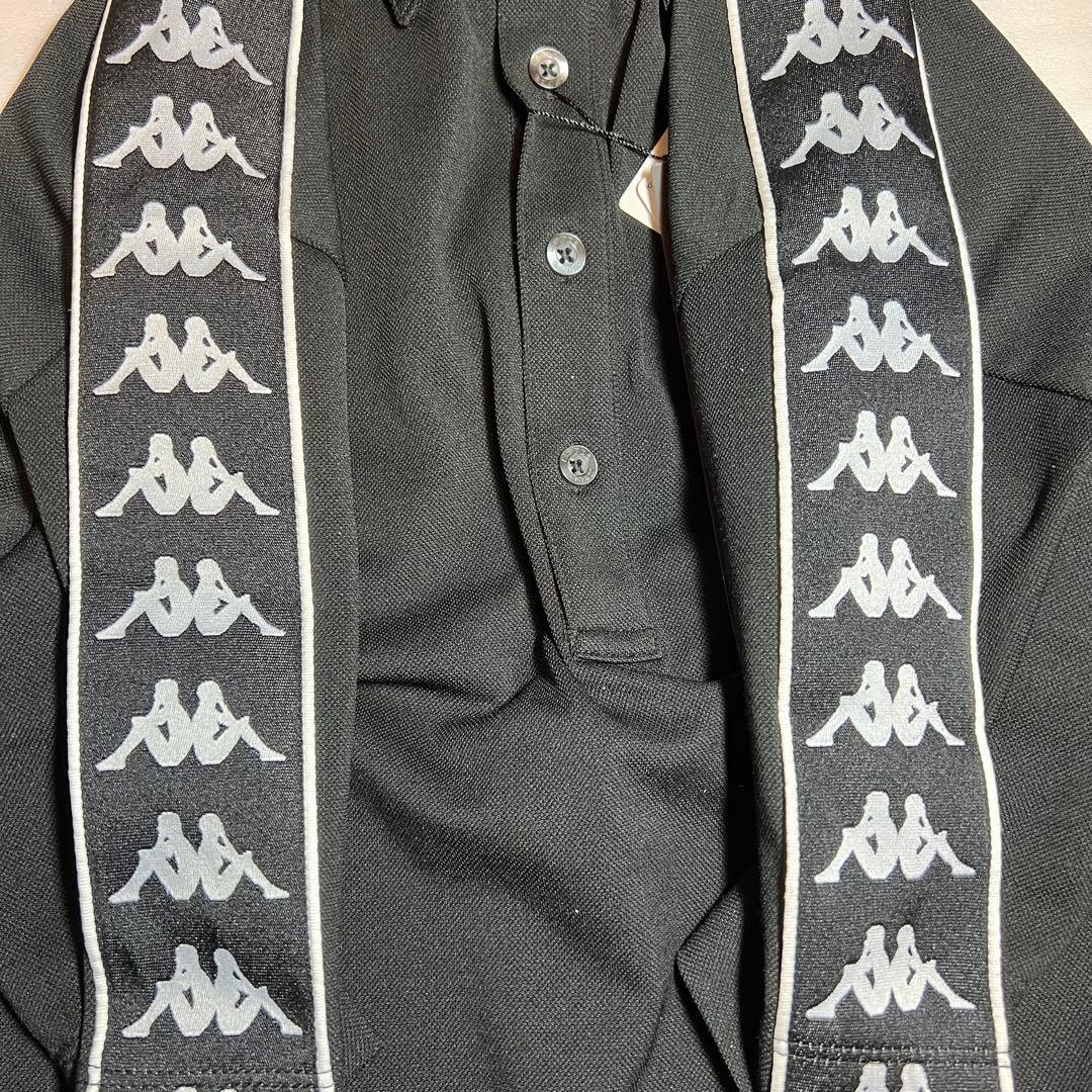 【新品タグ付】カッパ ゴルフシャツ XL 刺繍ロゴ スリーブロゴ Kappa