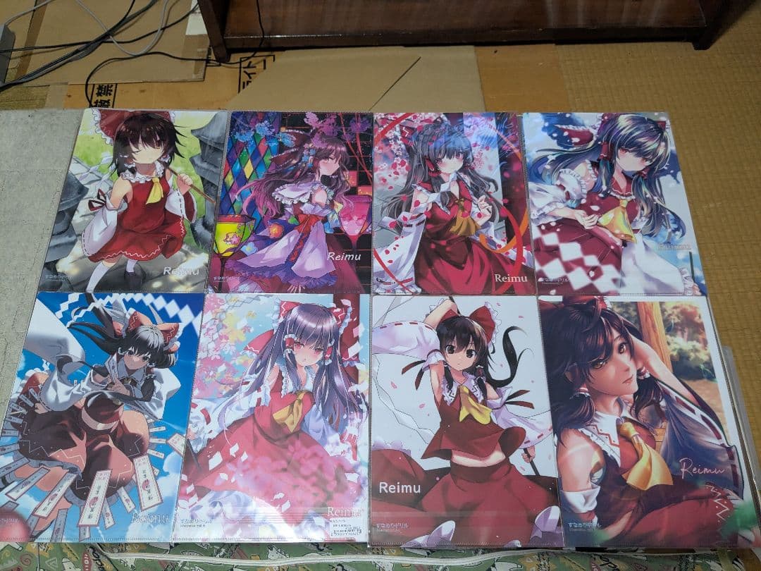 東方project　博麗霊夢 A4クリアファイル 14枚セット