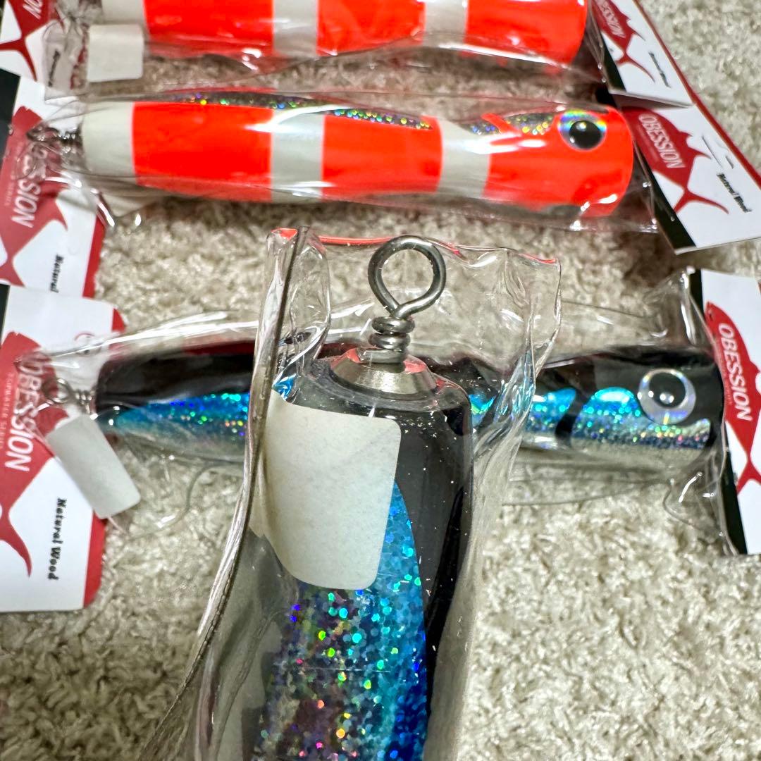 NO:00 [新品]ウッド製ポッパー ルアーセット