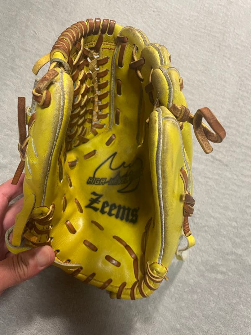Zeems イエロー 軟式内野野球グローブ　早い者勝ち