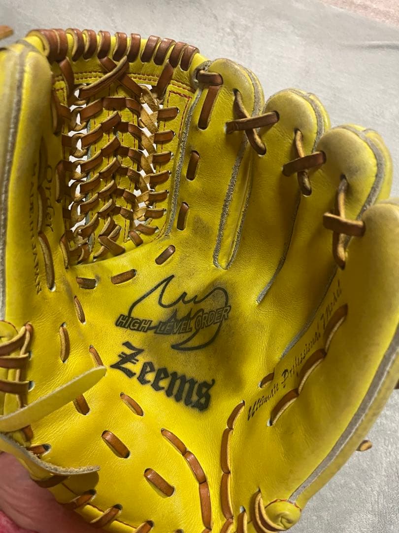 Zeems イエロー 軟式内野野球グローブ　早い者勝ち