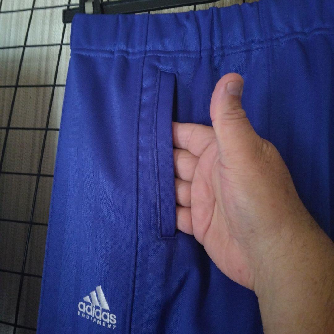 adidas ジャージ上下セット 青/白/赤: XO（3L)ビンテージモデル