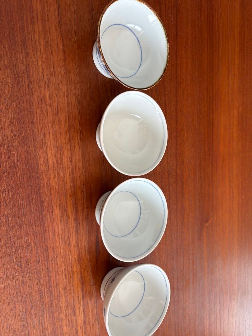 砥部焼　ご飯茶碗　くらわんか　梅山窯 4個セット