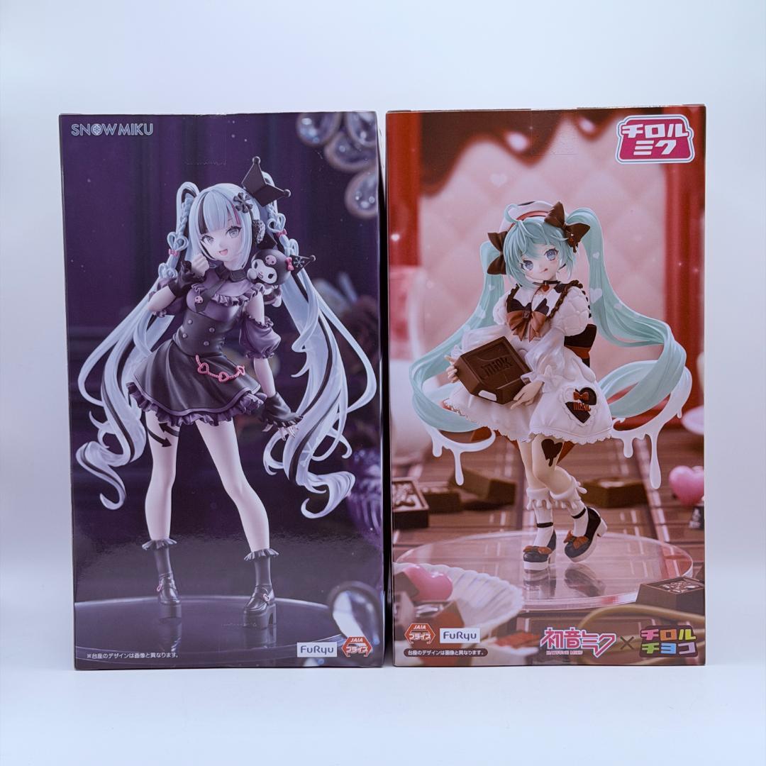 初音ミク Trio-Try-iT フィギュア 雪ミク×クロミ チロルチョコ 2種