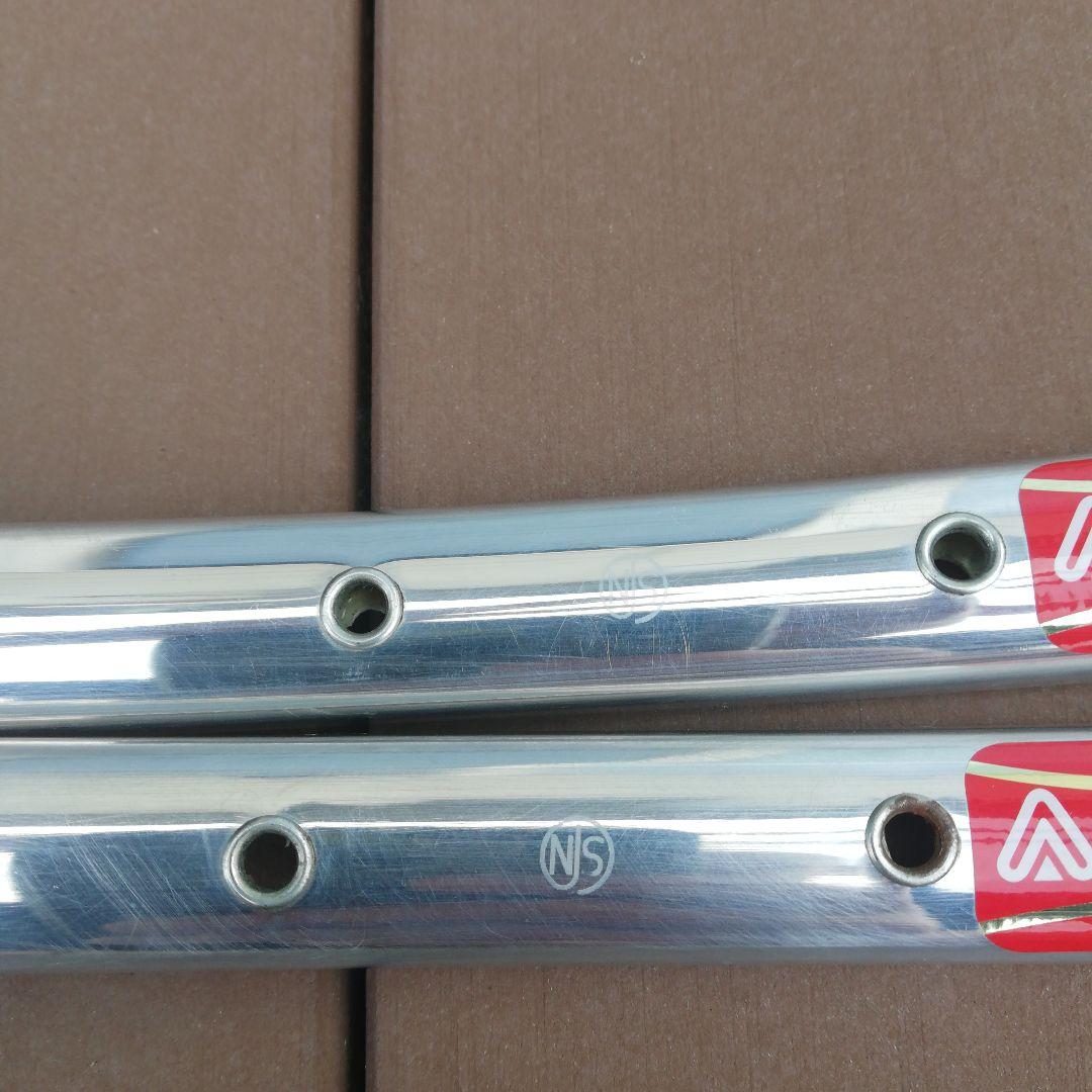 美品　NJS ARAYA GOLD リム 36H　2本セット 競輪 　ピスト