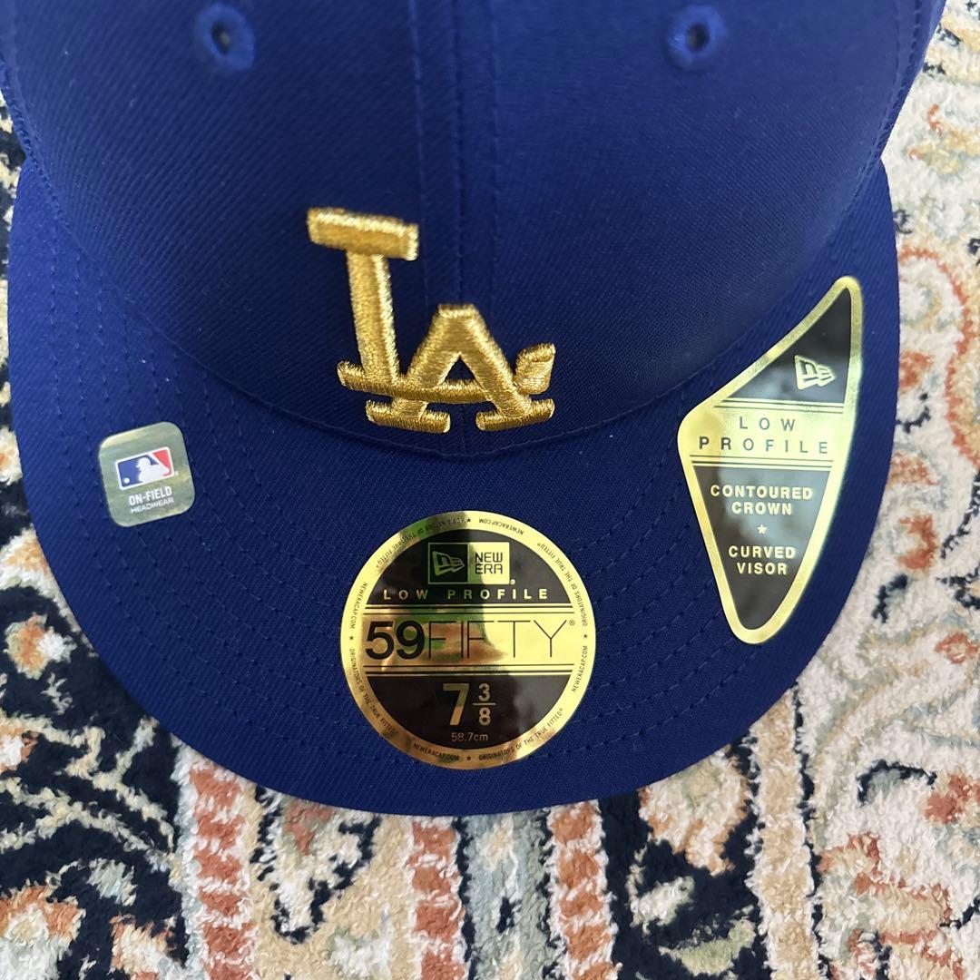 ドジャース59FIFTY 2025年ゴールドキャップ 7 3/8