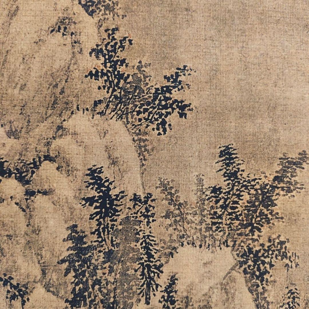 唐寅 柴门掩雪 中国画 掛け軸 水墨画 和室 玄関 茶室 壁掛け 美術品