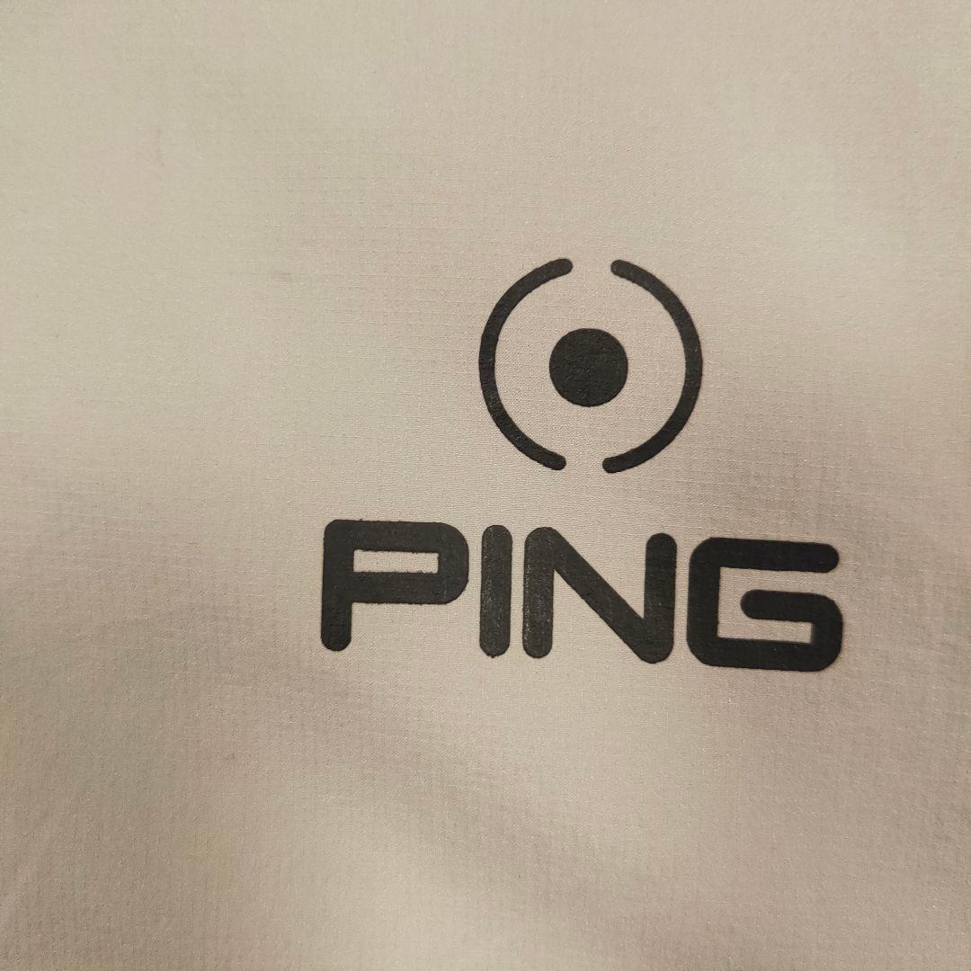 新品　PING ドッキングブルゾン　ストレッチ性・透け防止　メンズL　グレー