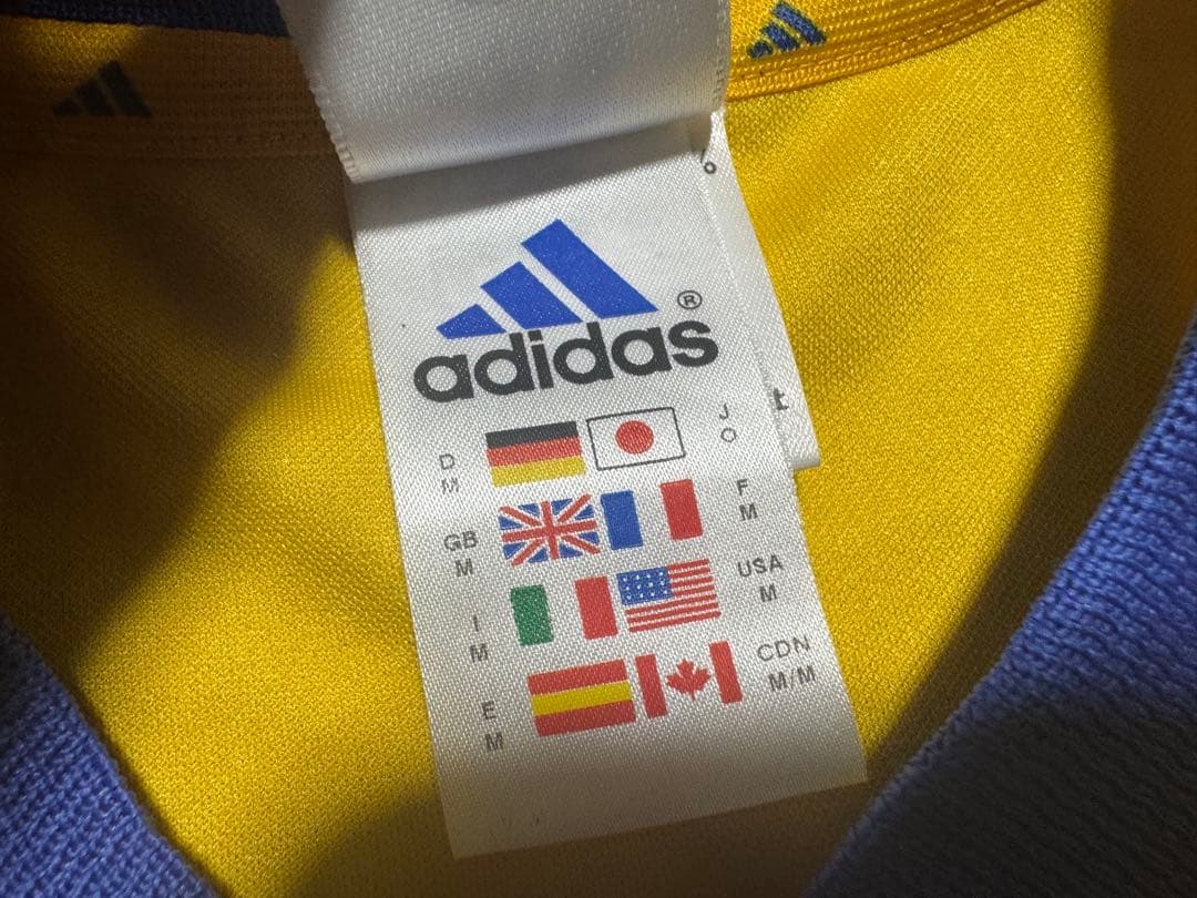 極美品 00s サッカー スウェーデン代表 ユニフォーム Oサイズ adidas