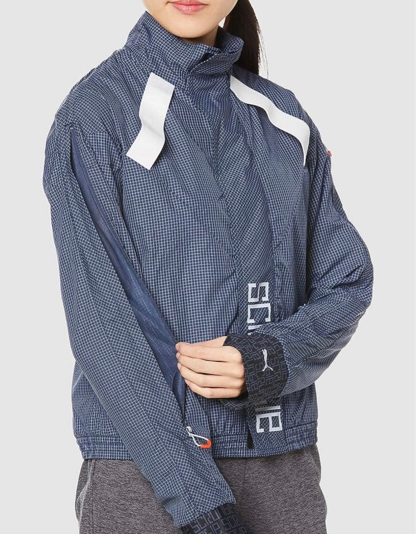 プーマ チェックウィンドブレーカー シャカシャカ ジャケット アウター トップス