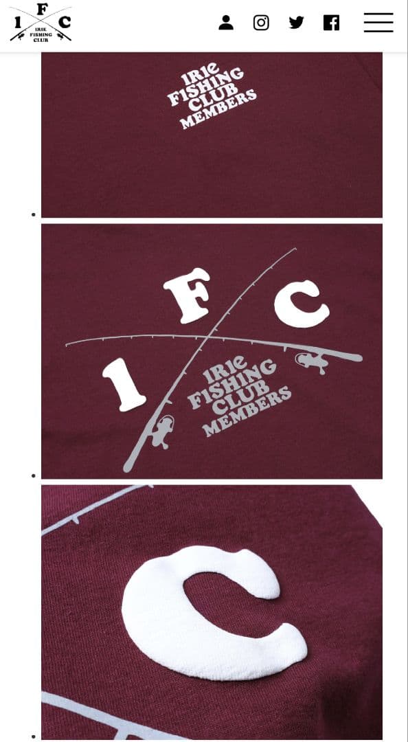 Irie Fishing Club Tシャツ Lサイズ MEMBERS限定
