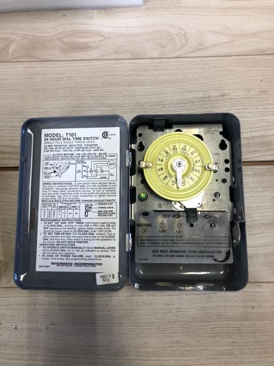 Intermatic T101 高電圧機械用タイマー 60Hz