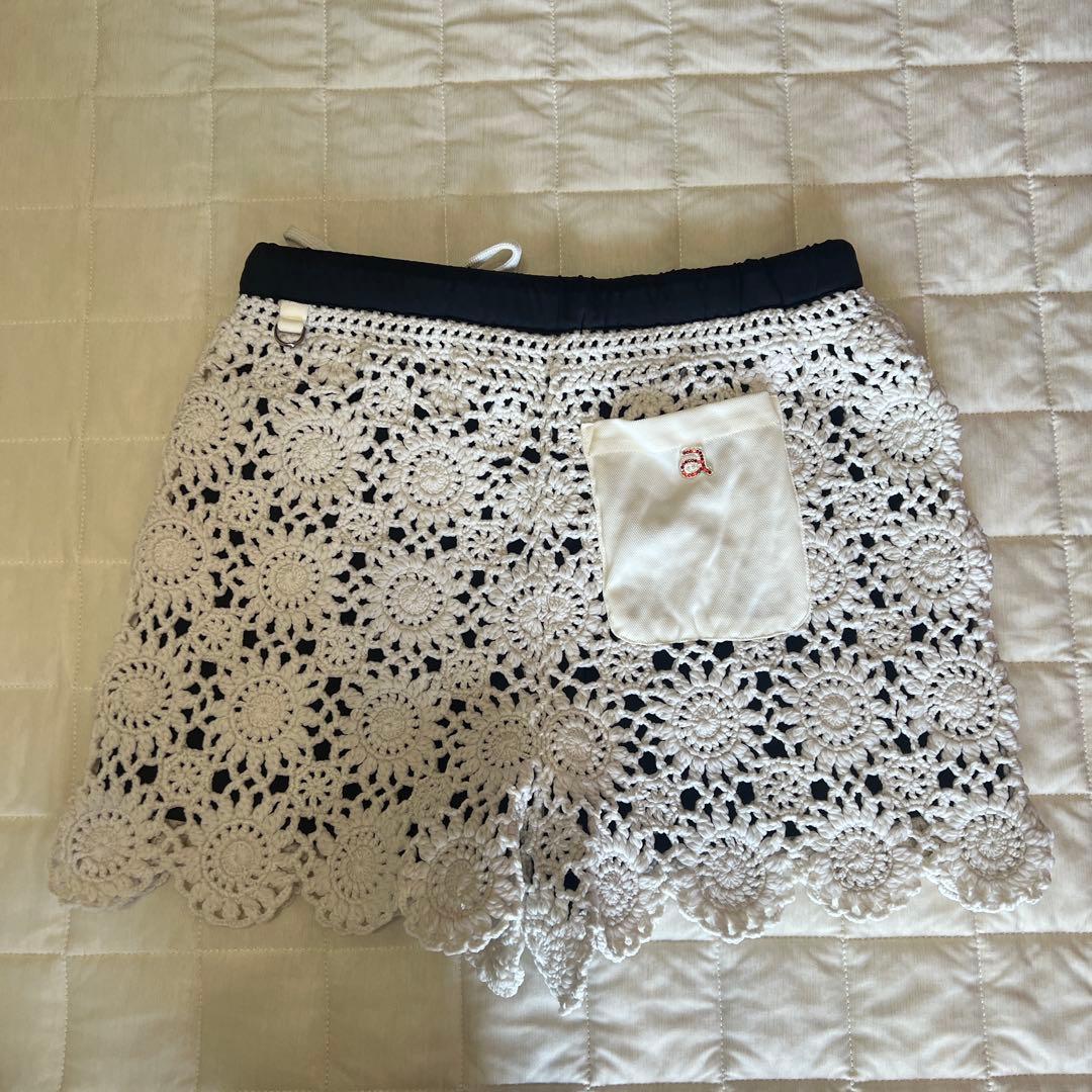archivio花模様ニットショートパンツ