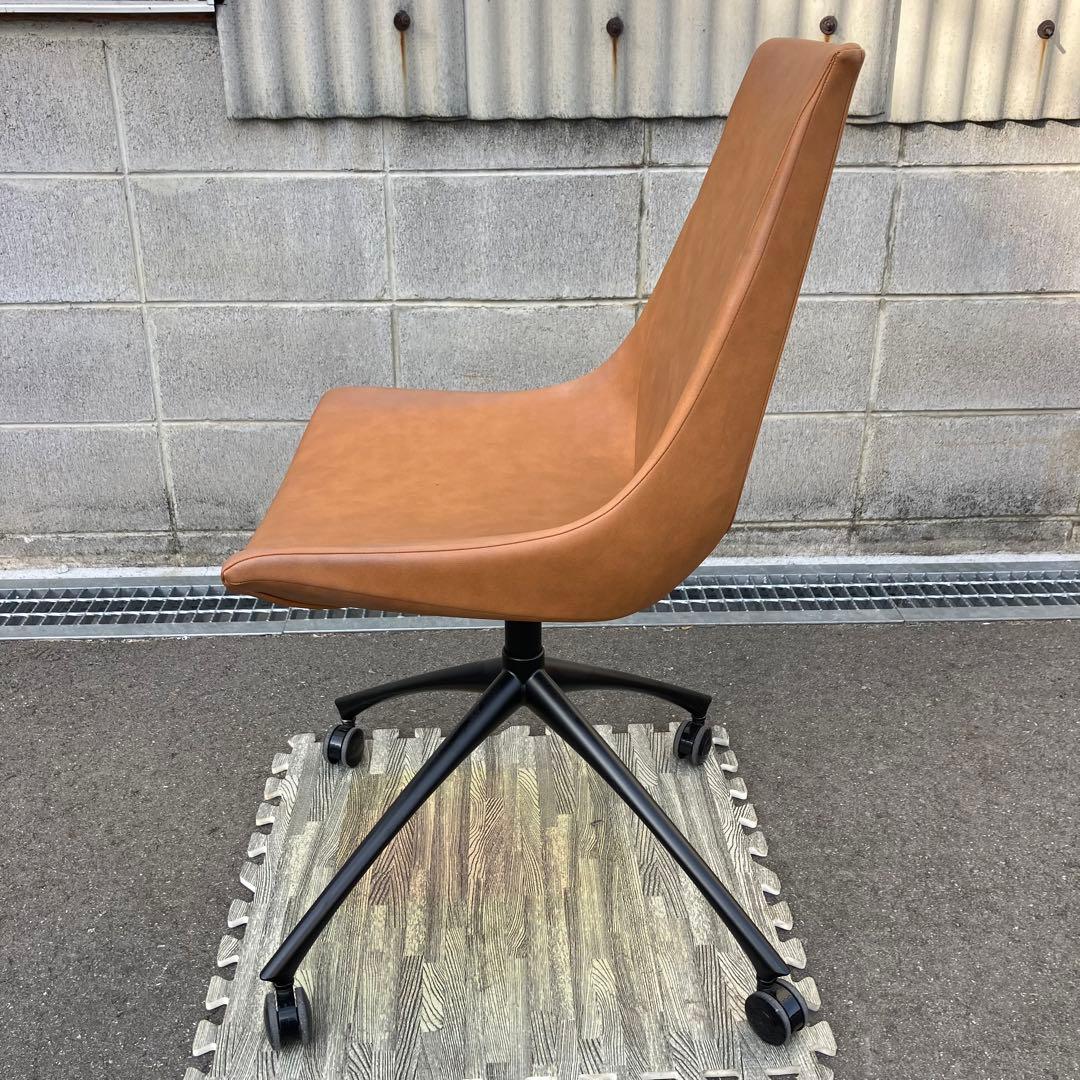 相合家具 EMAシリーズ ミーティングチェア ブラウン