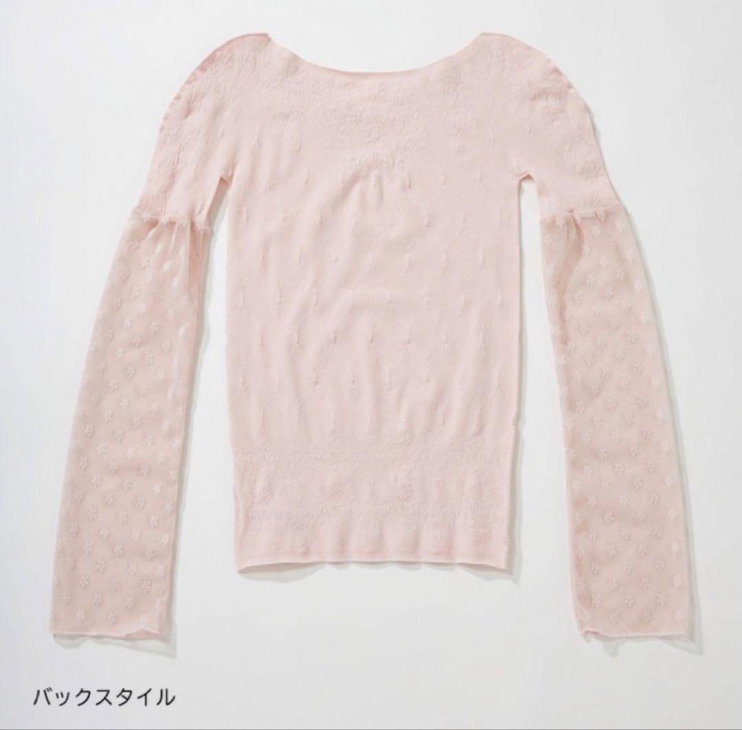 【新品タグ付き】ノーソーイング　フラワーチュールコンビニットトップ　Mサイズ