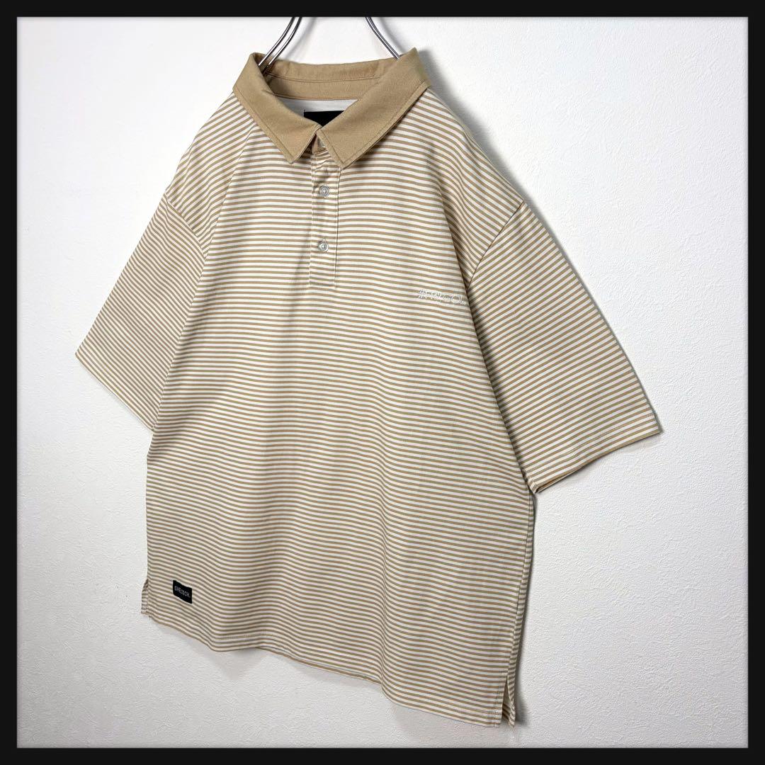【超美品】FR2 GOLF ゴルフ★サークルロゴ ポロシャツ 刺繍ロゴ 希少XL