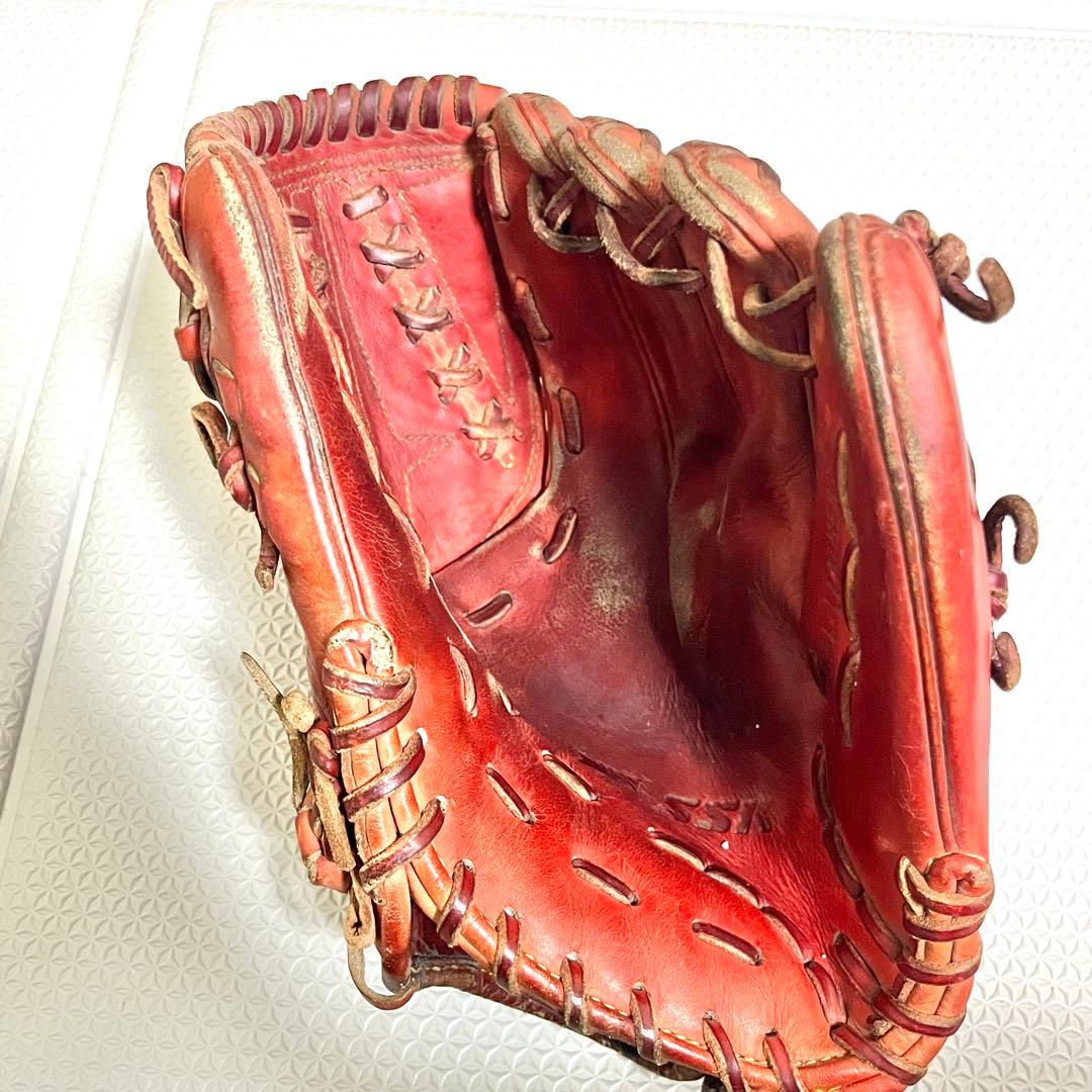 グローブ　硬式　SSK ピッチャー　赤　グラブ