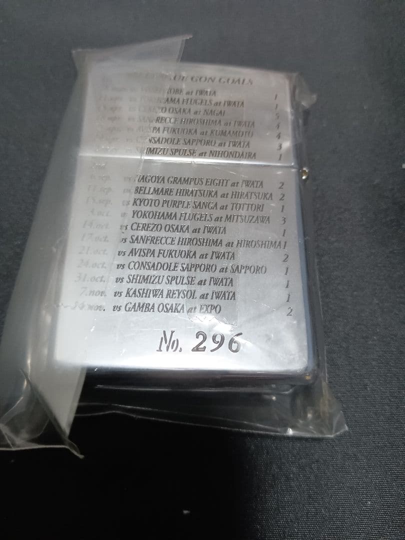 【希少品】ZIPPO　KING OF GOAL 1998 J.LEAGUE　ゴン