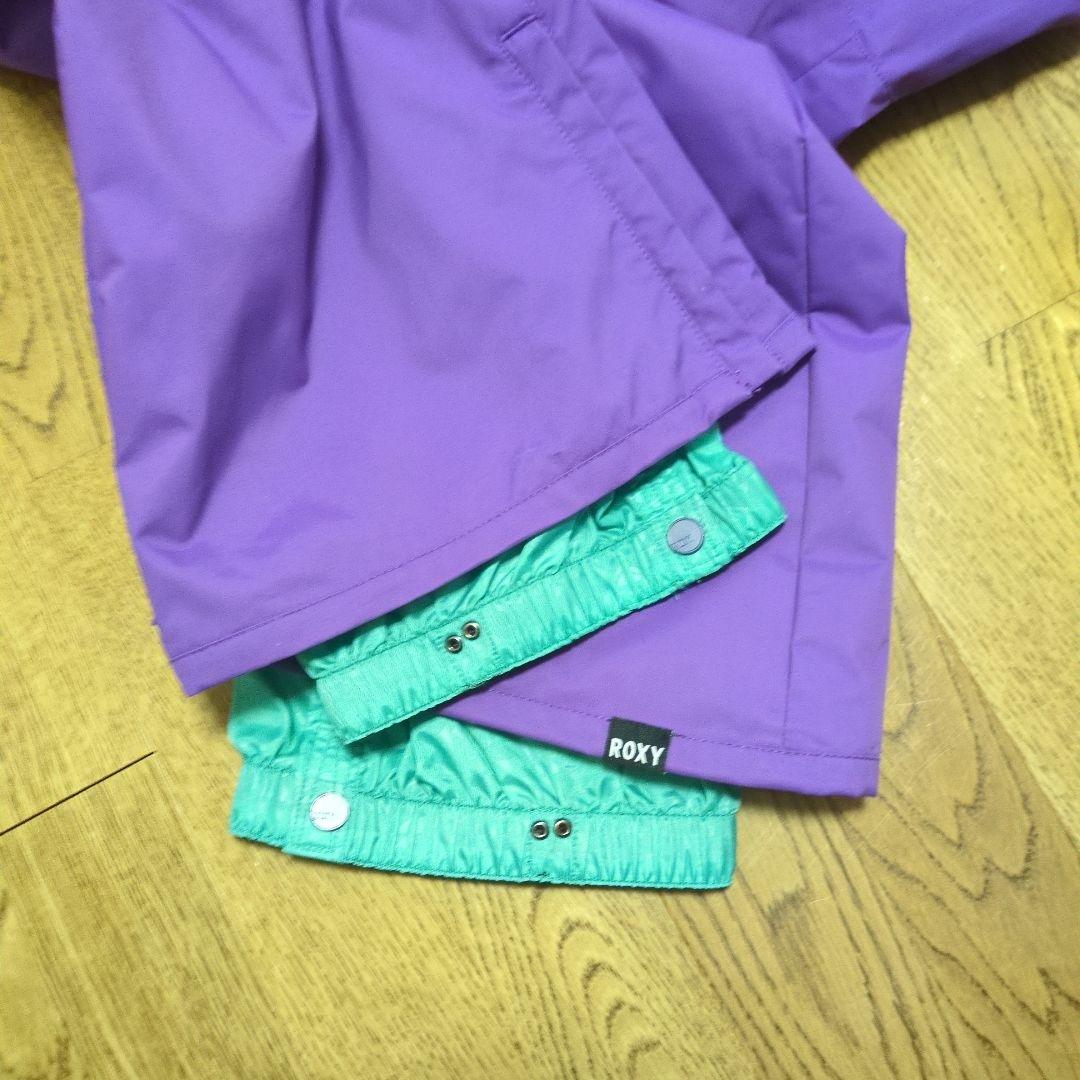 ROXY　スノボウェア　上下セット　Ｍ　ボーダー　カラフル　パープル