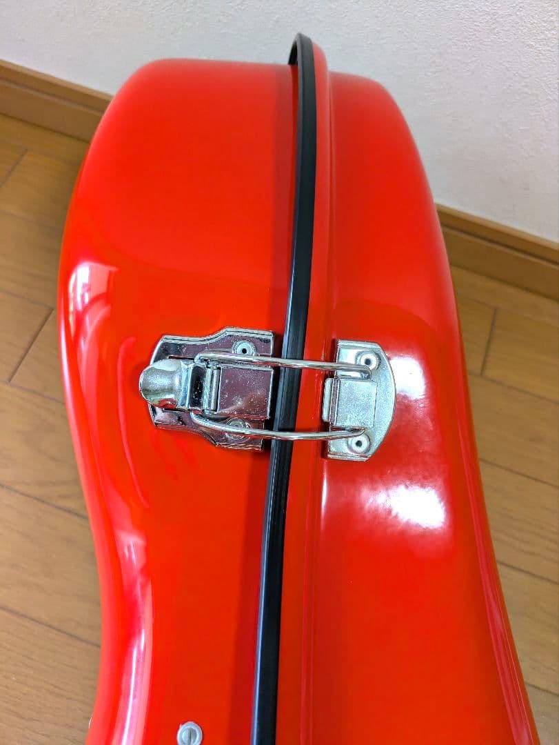 GEWAゲバ チェロハードケース オレンジレッド（バーミリオン)5.1kg
