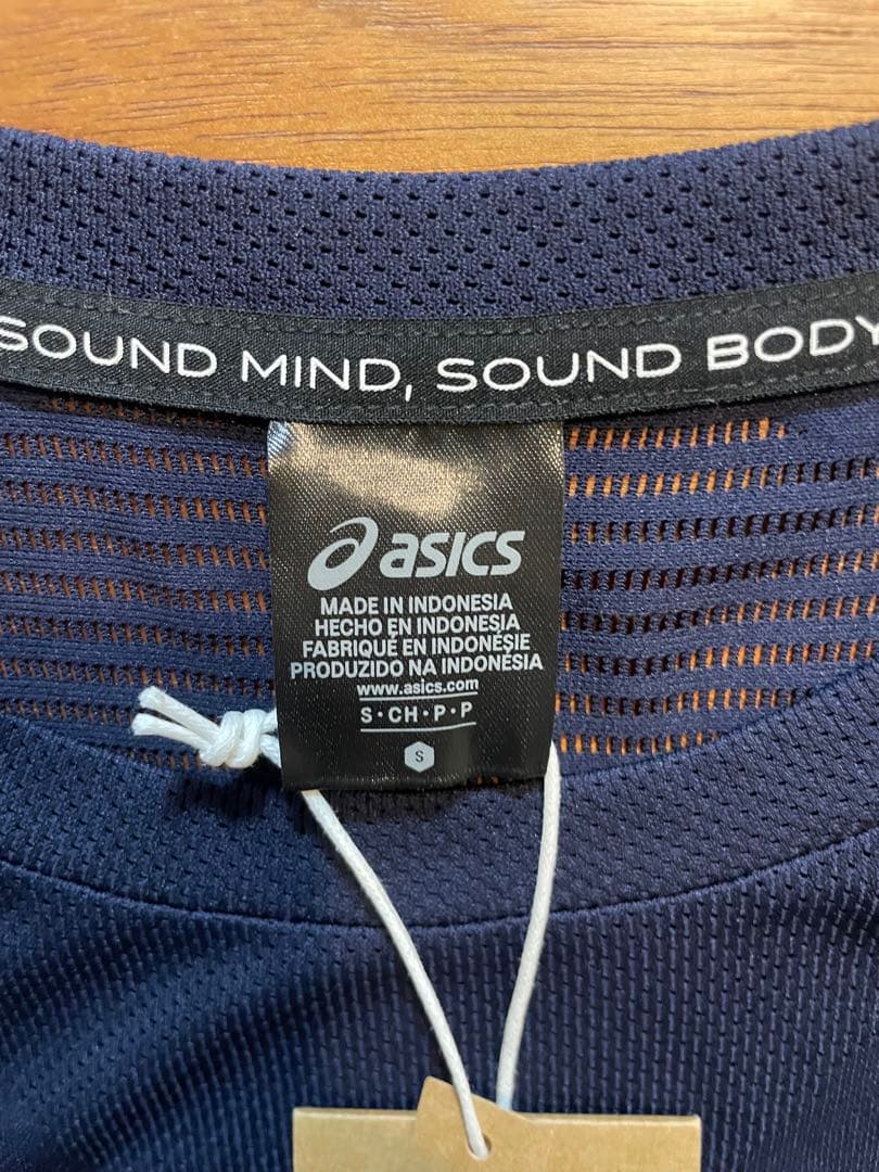 【新品】ASICS RUN 半袖シャツ ミッドナイト S