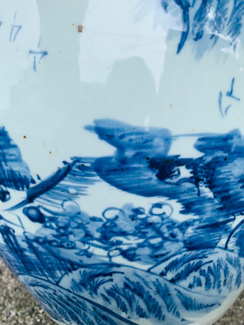 中国清時代染付大缸