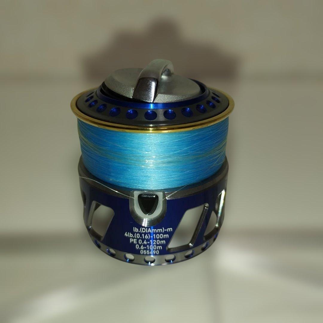 DAIWA ダイワ07ルビアス　RCSスプール　カスタムノブ　ブルー