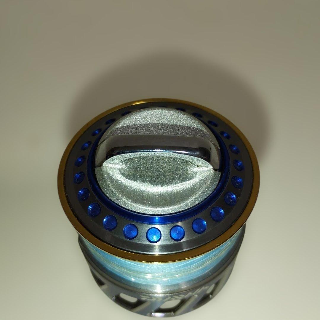 DAIWA ダイワ07ルビアス　RCSスプール　カスタムノブ　ブルー