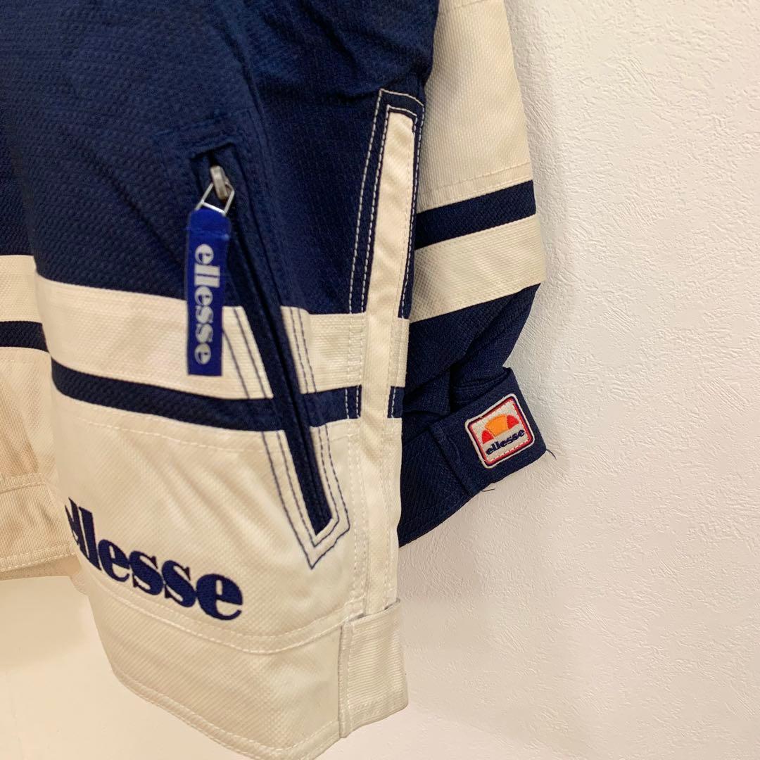 【ellesse】スキーウェア上下セット ネイビー×ホワイト 160cm