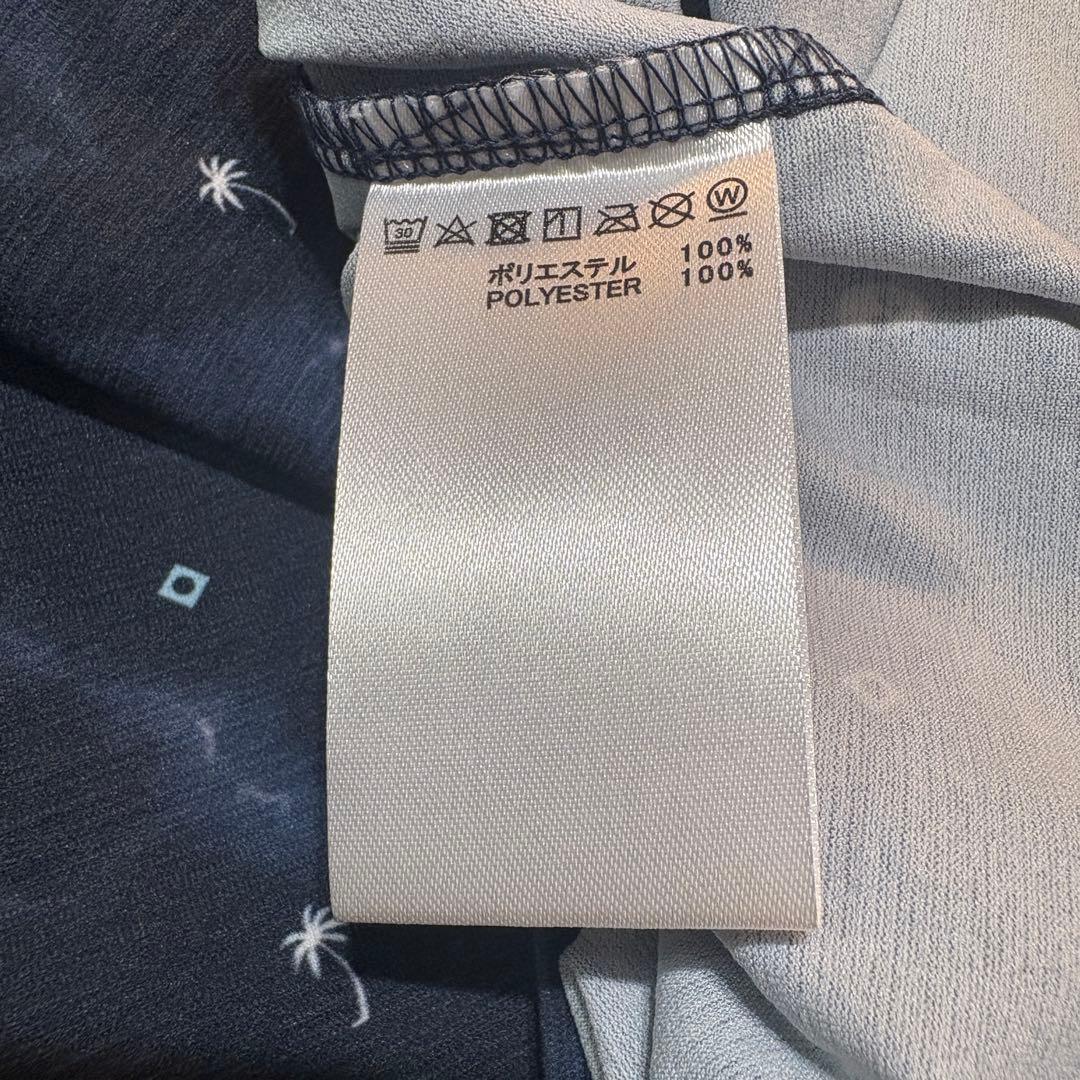 【TravisMathew】新品　プリント長袖ポロ　ゴルフ　メンズＸＬ　ネイビー