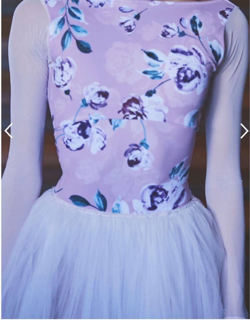 バレエ type O square / Joy flower purple stina