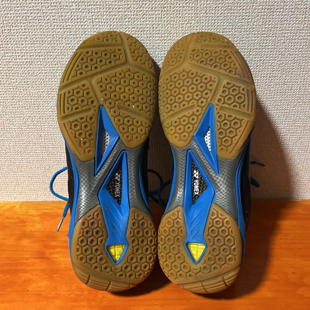 ヨネックス パワークッション 黒 ブラック 青 ブルー 27cm バドミントン