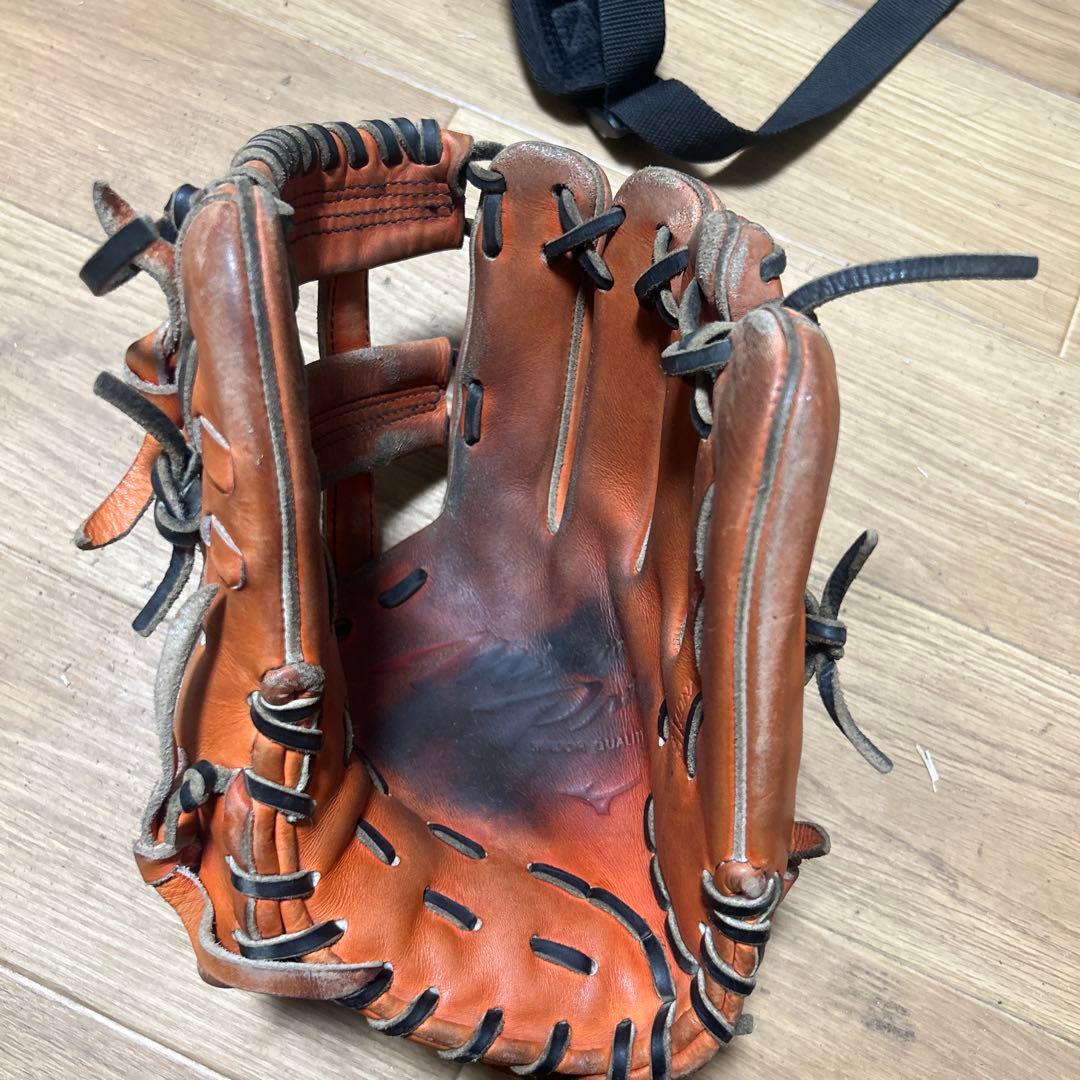 硬式野球グローブ オレンジレザー