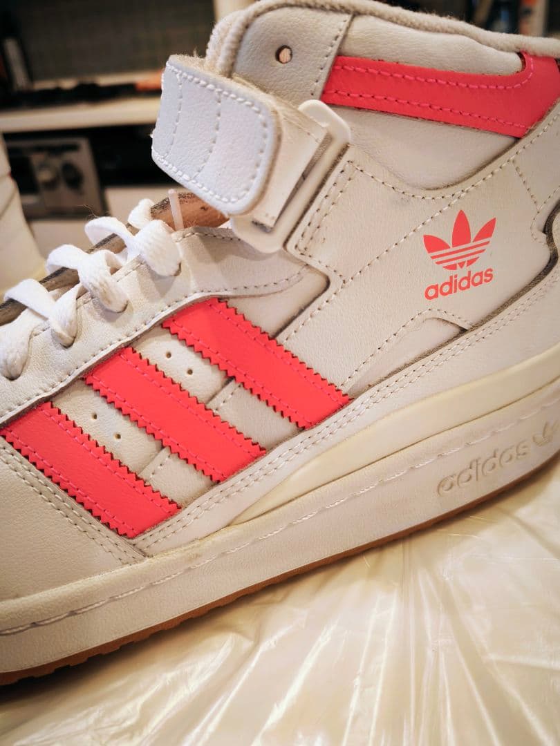 Adidas フォーラム ミッド ホワイト (25cm / US8.5)